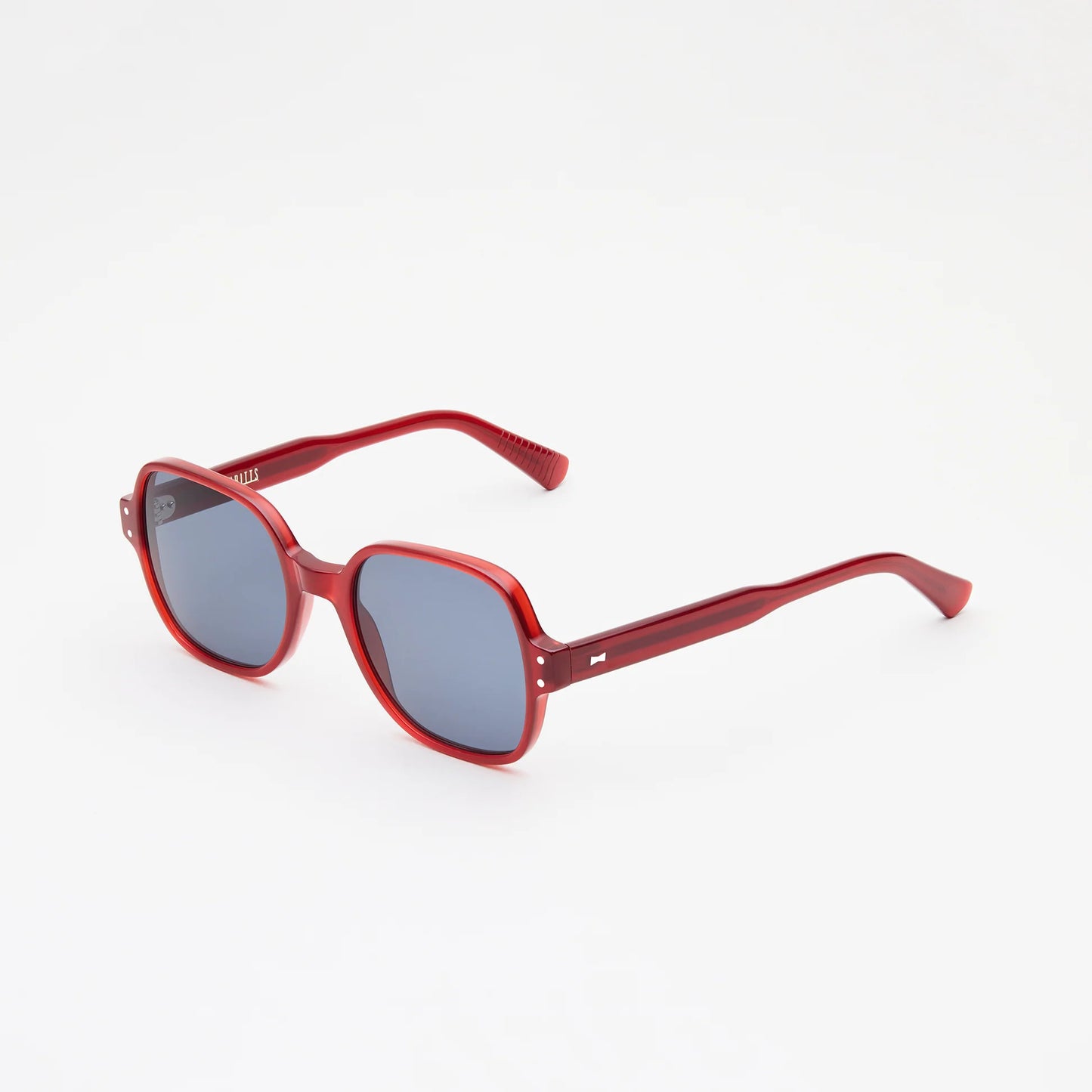 Grande lunettes de soleil femme, rouge, années 70, élégant
